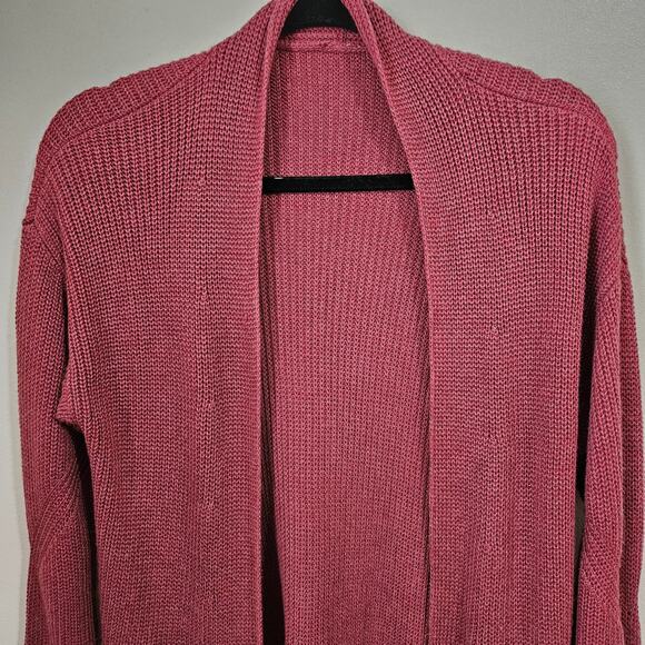 Lululemon Cashlu Sweater Wrap Heathered Mulled Cardigan Wine M/L - Picture 6 of 16